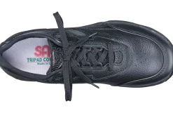 Discount SAS Shoes Tour Black Leather Lace-Up Sneaker