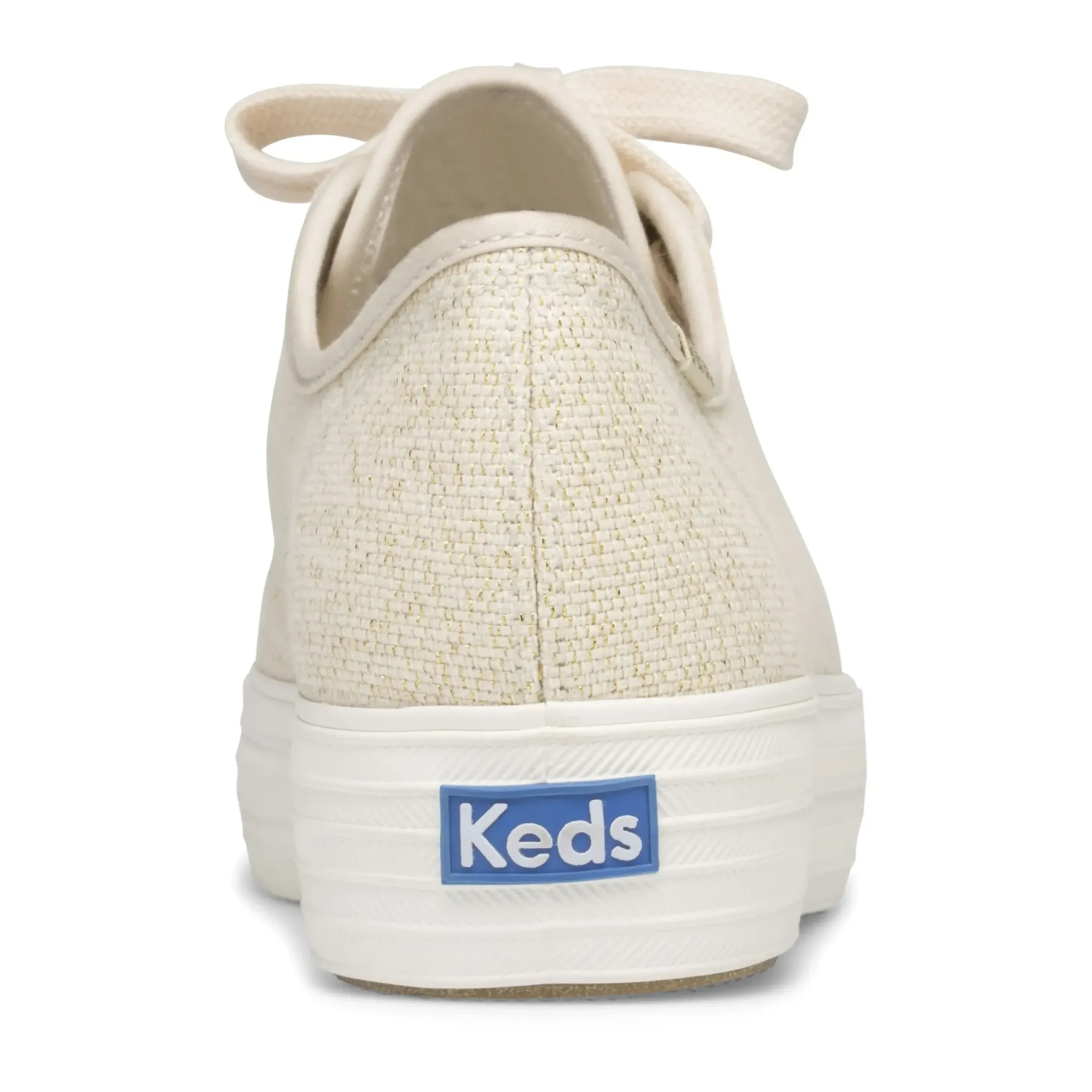 Keds Triple Kick Beige Lace-Up Platform Tennis Sneaker