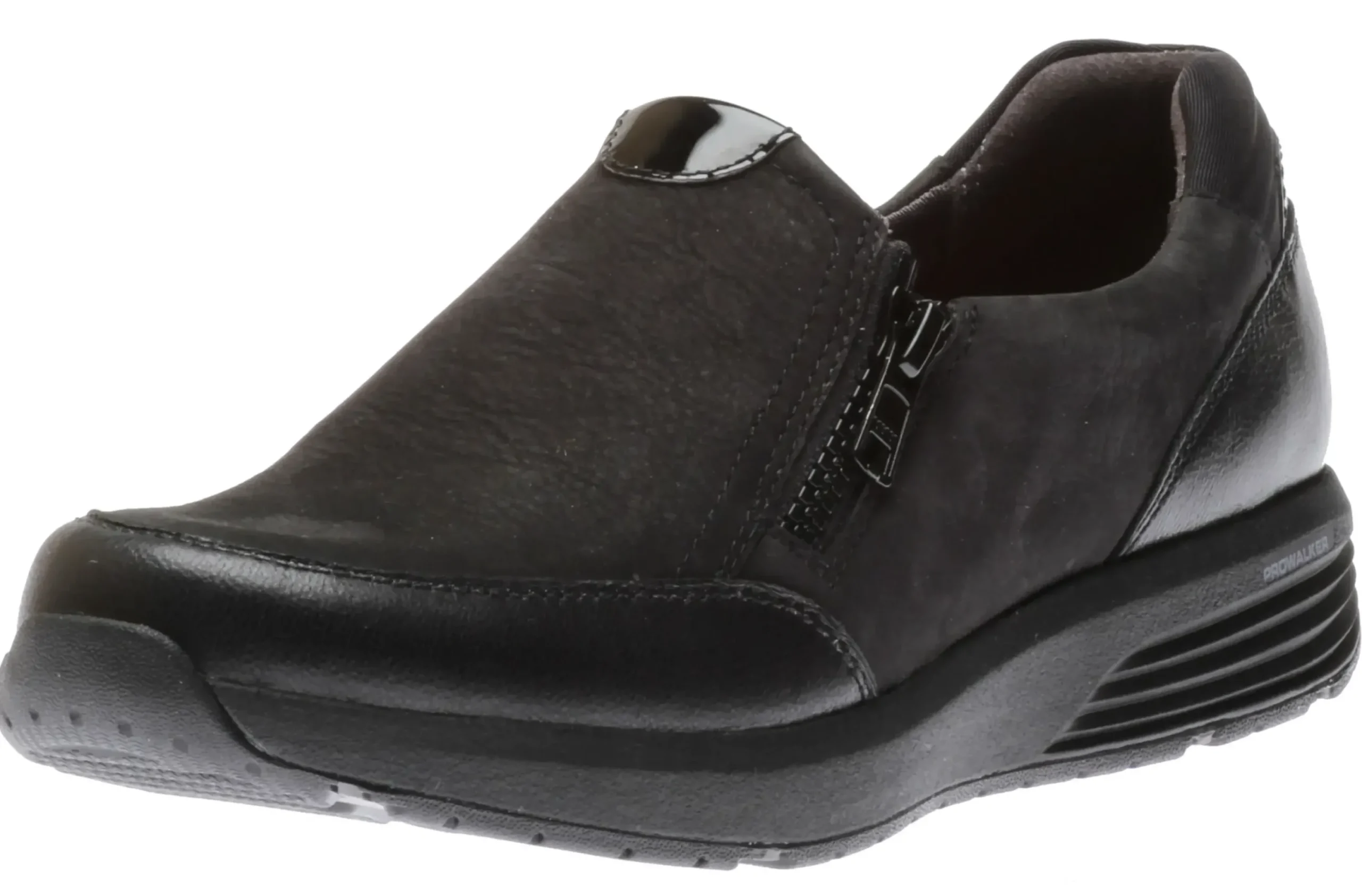 Clearance Rockport Trustride Black Side Zipper Slip-On Sneaker