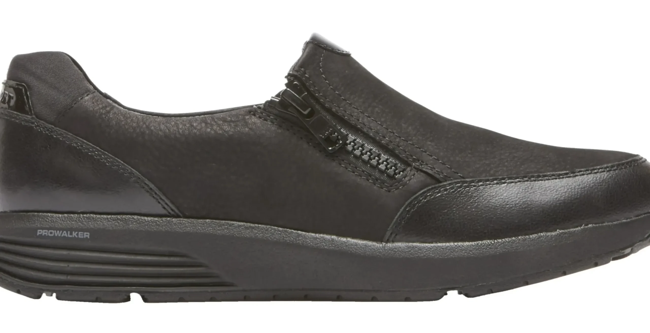 Clearance Rockport Trustride Black Side Zipper Slip-On Sneaker