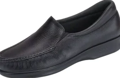 Best SAS Shoes Twin Black Leather Slip-On Loafer