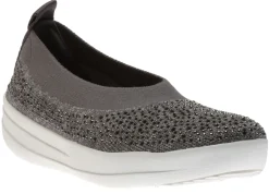 Best Fit Flop Uberknit Ballerina Crystal Charcoal / Dusty Grey Slip-On Flat