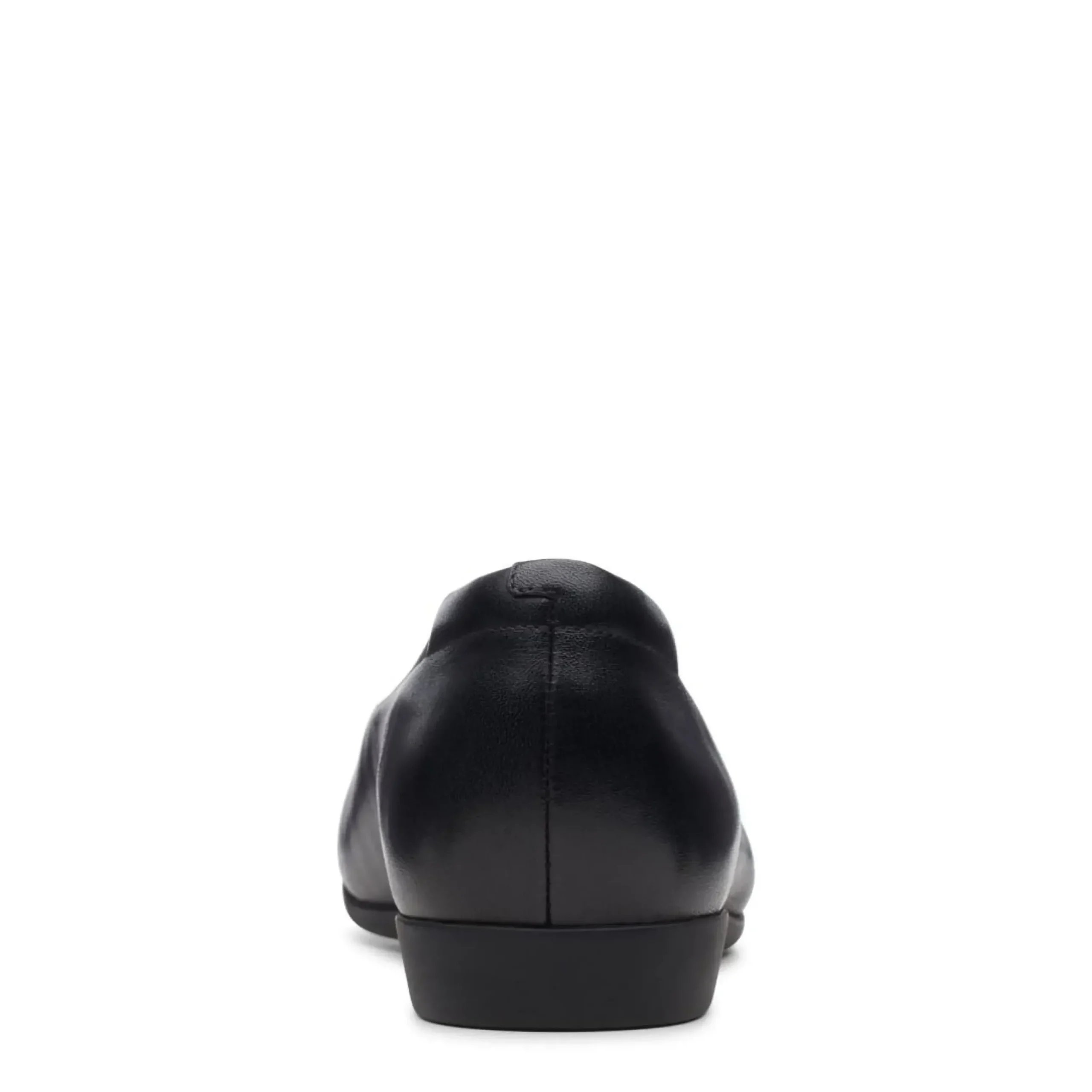Clearance Clarks Un Darcey Ease Black Leather Flat
