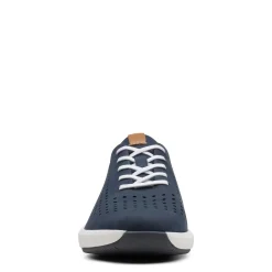 New Clarks Un Rio Tie Navy Nubuck Leather Sneaker