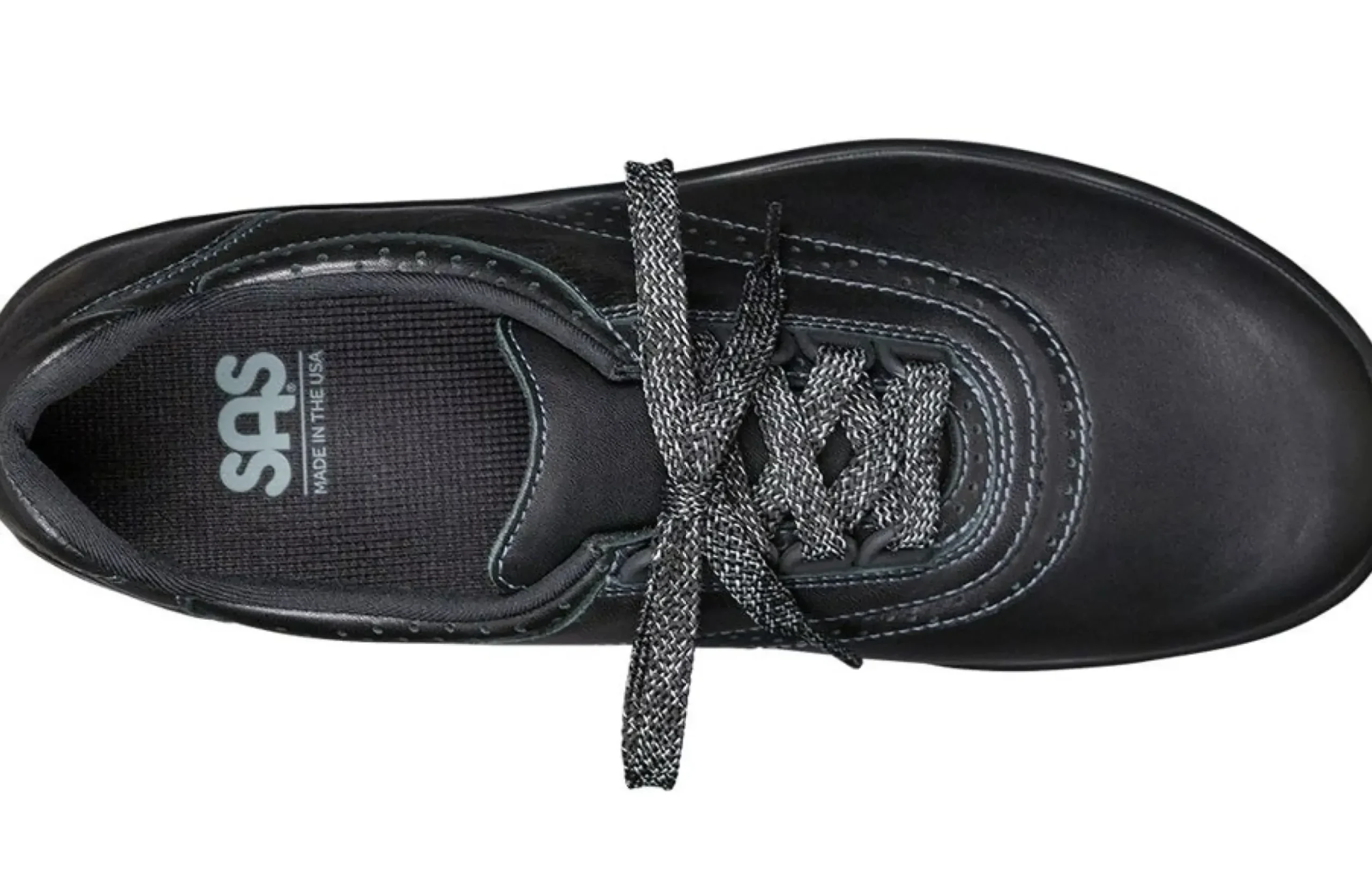 Hot SAS Shoes Walk Easy Black Leather Walking Shoe