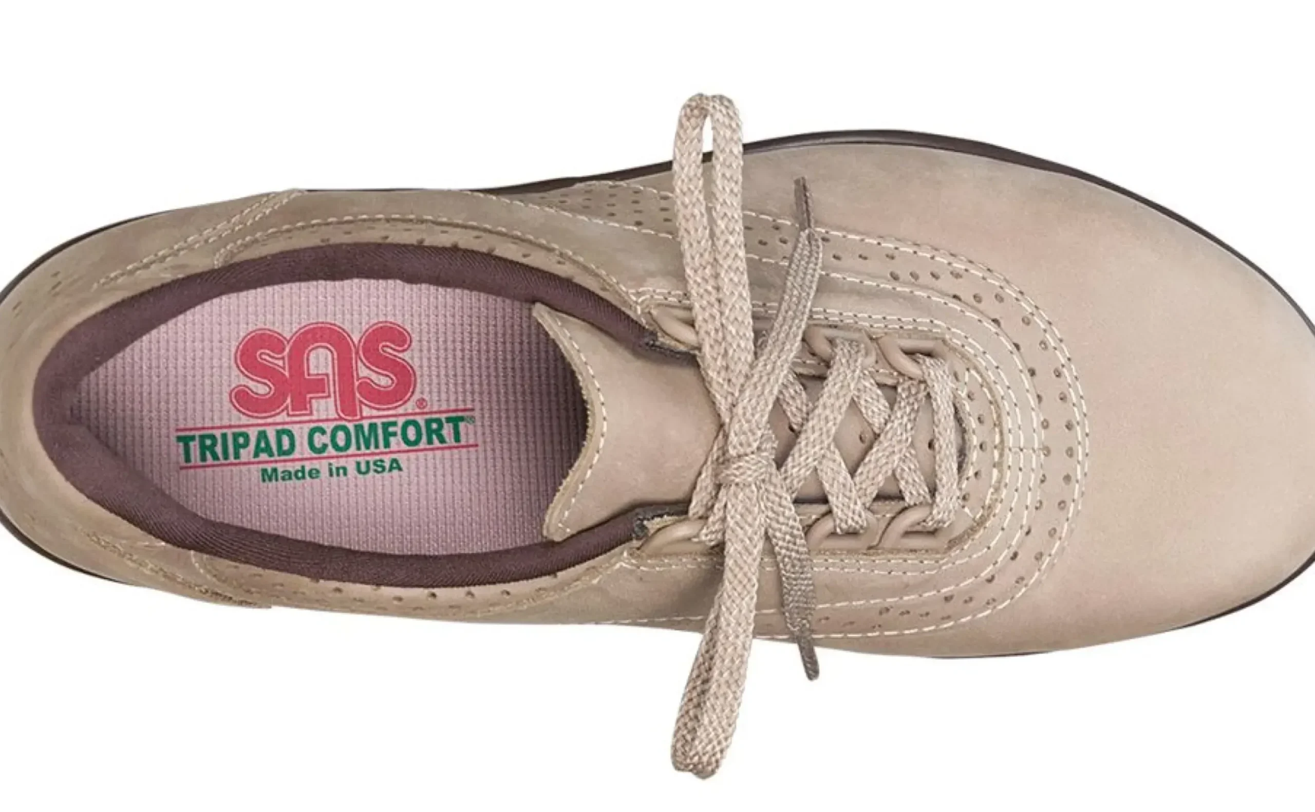 SAS Shoes Walk Easy Sage Nubuck Leather Walking Shoe
