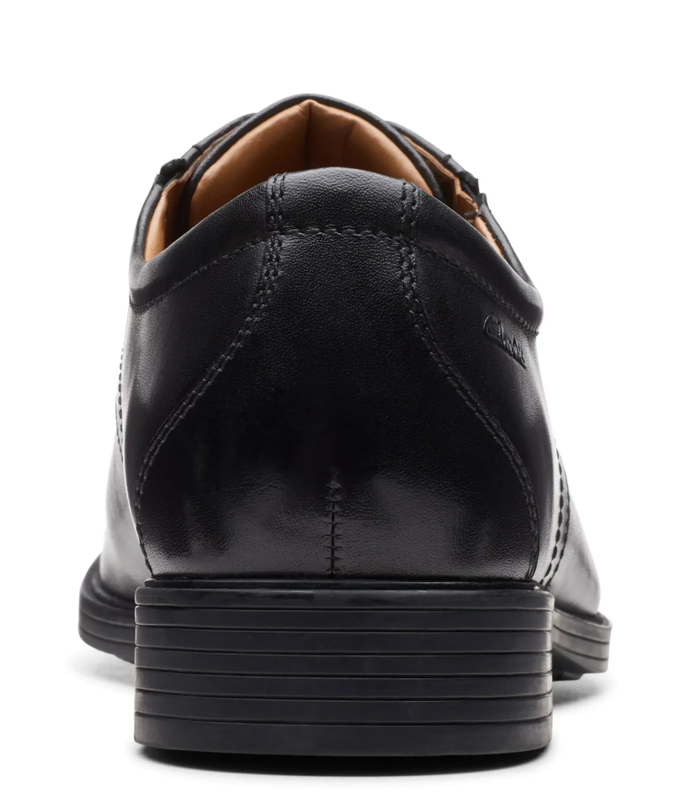 New Clarks Whiddon Cap Toe Black Leather Oxford Dress Shoe