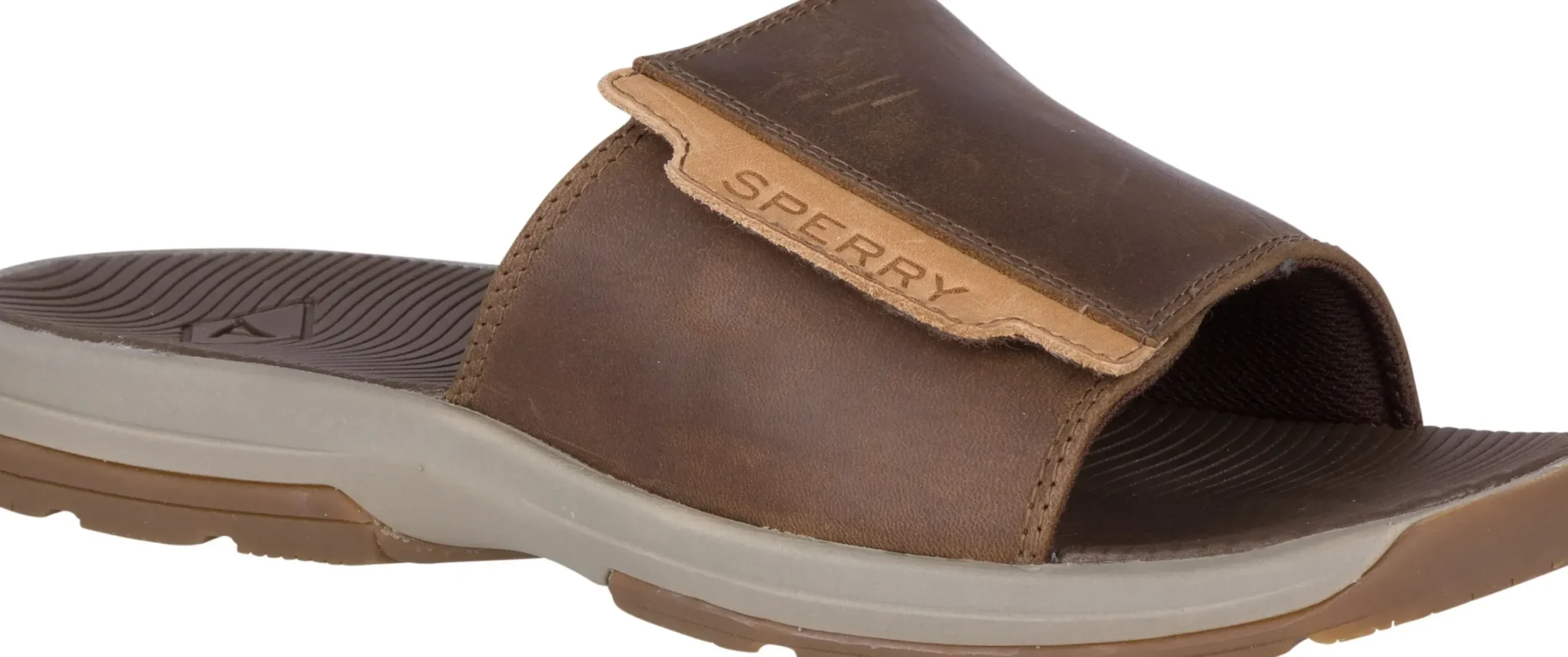 Sale Sperry Whitecap Brown Slide Sandal