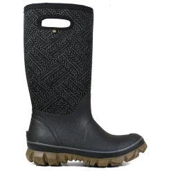 Best Bogs Whiteout Fleck Black Women's Insulated Boot