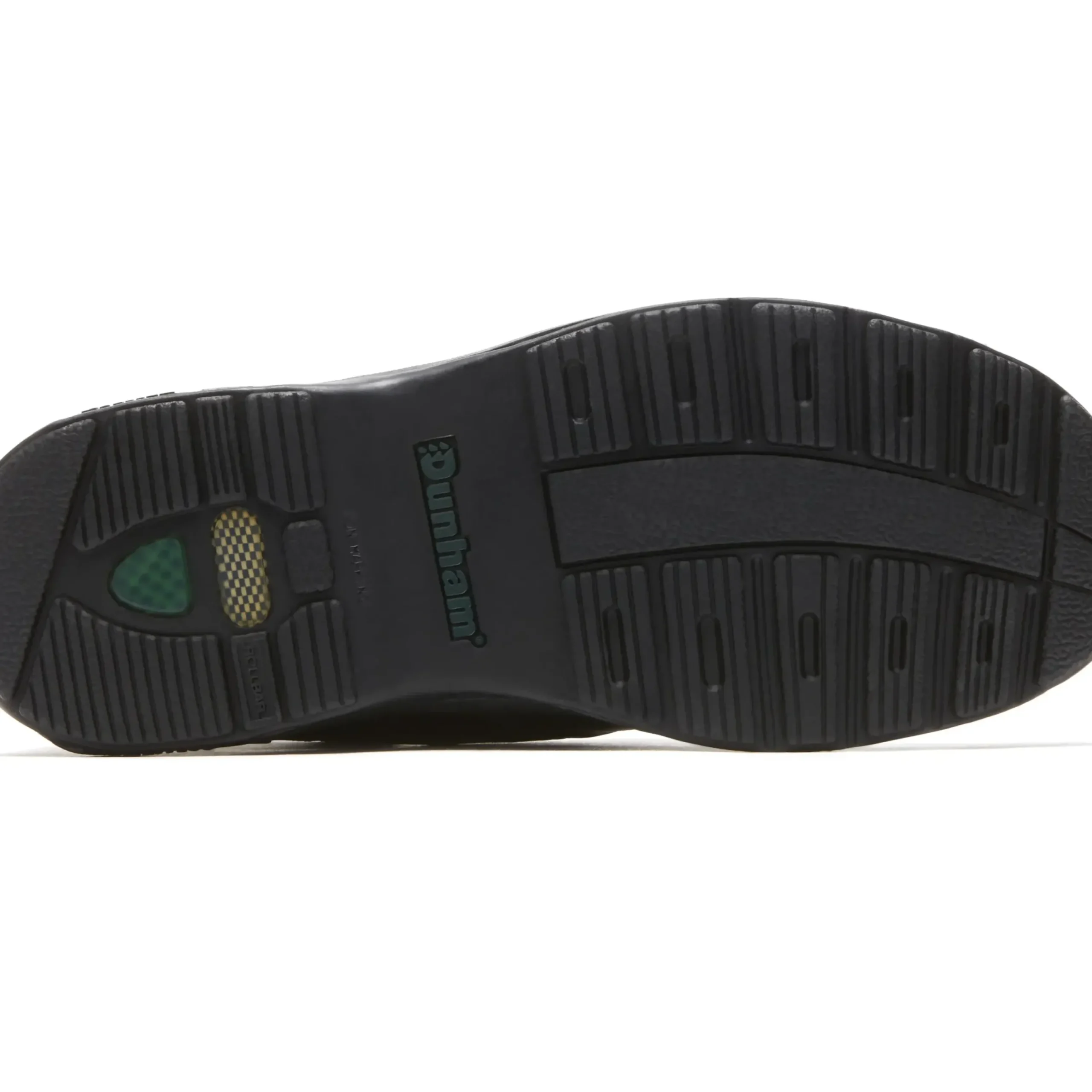 Best Dunham Winslow Black Leather Two-Strap Hook & Loop Oxford Shoe