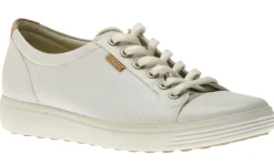 Hot Ecco Women's Soft 7 White Lace-Up Sneaker