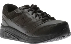 Hot New Balance Ww928Bk3 Black Leather Lace-Up Walking Shoe