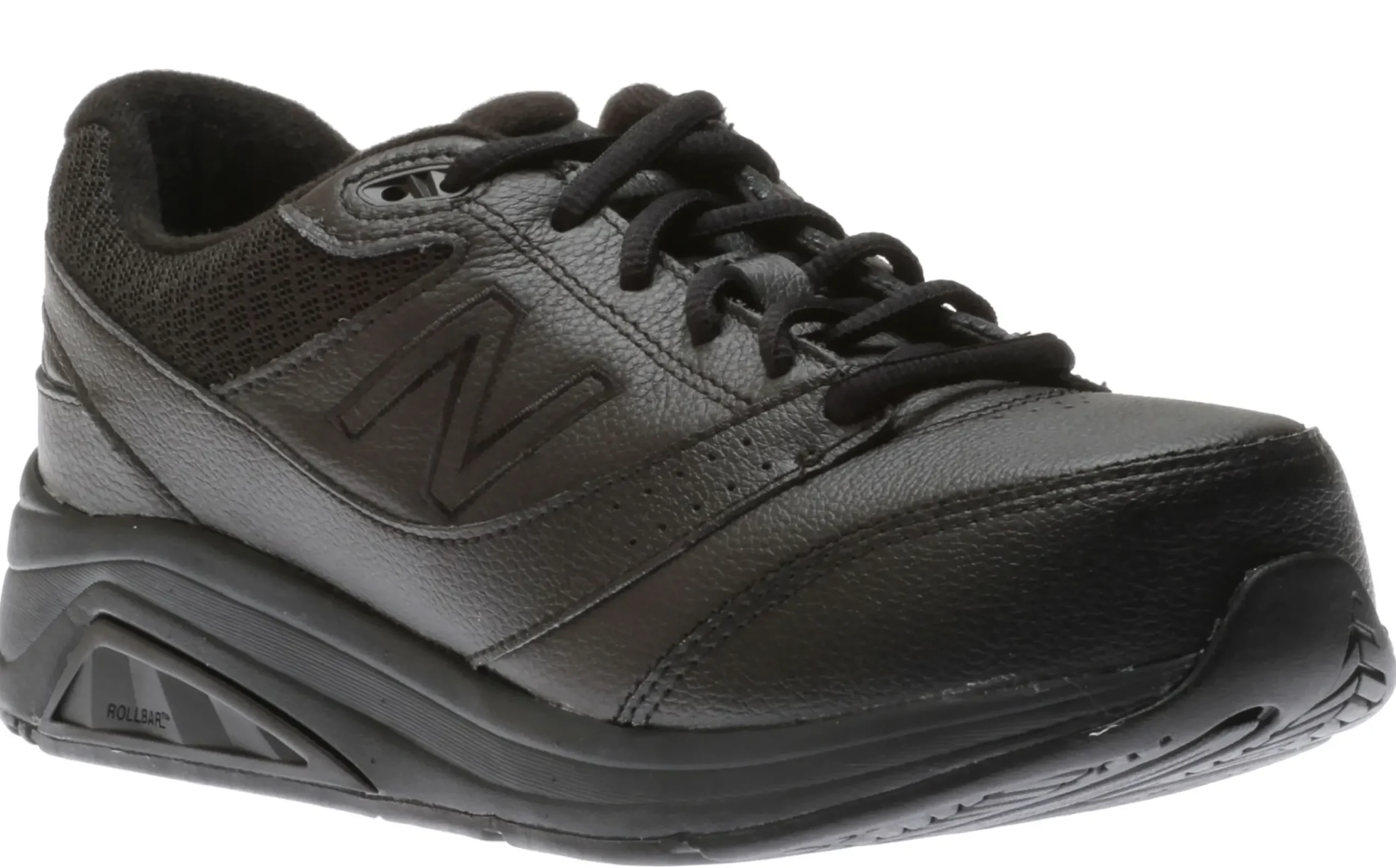 Hot New Balance Ww928Bk3 Black Leather Lace-Up Walking Shoe