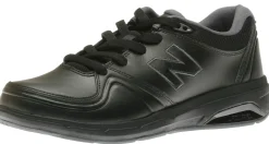 Online New Balance Ww813Bk Black Leather Walking Shoe