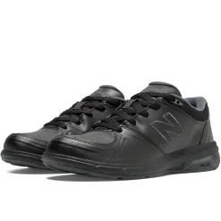 Online New Balance Ww813Bk Black Leather Walking Shoe