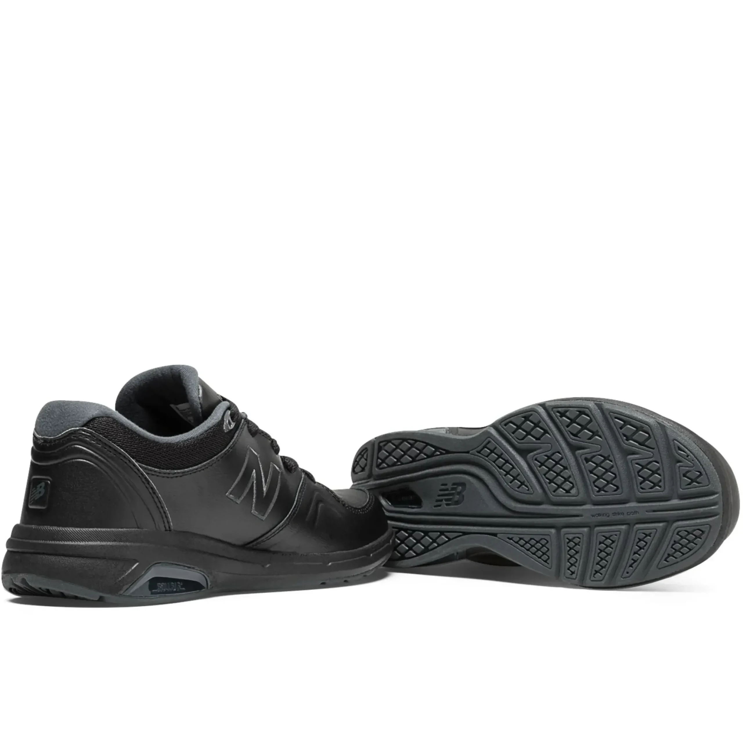 Online New Balance Ww813Bk Black Leather Walking Shoe