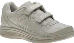 Clearance New Balance Ww577Vb Beige Leather Velcro Walking Shoe