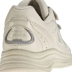 Clearance New Balance Ww577Vb Beige Leather Velcro Walking Shoe