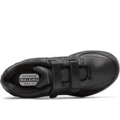 Outlet New Balance Ww577Vk Black Leather Velcro Walking Shoe