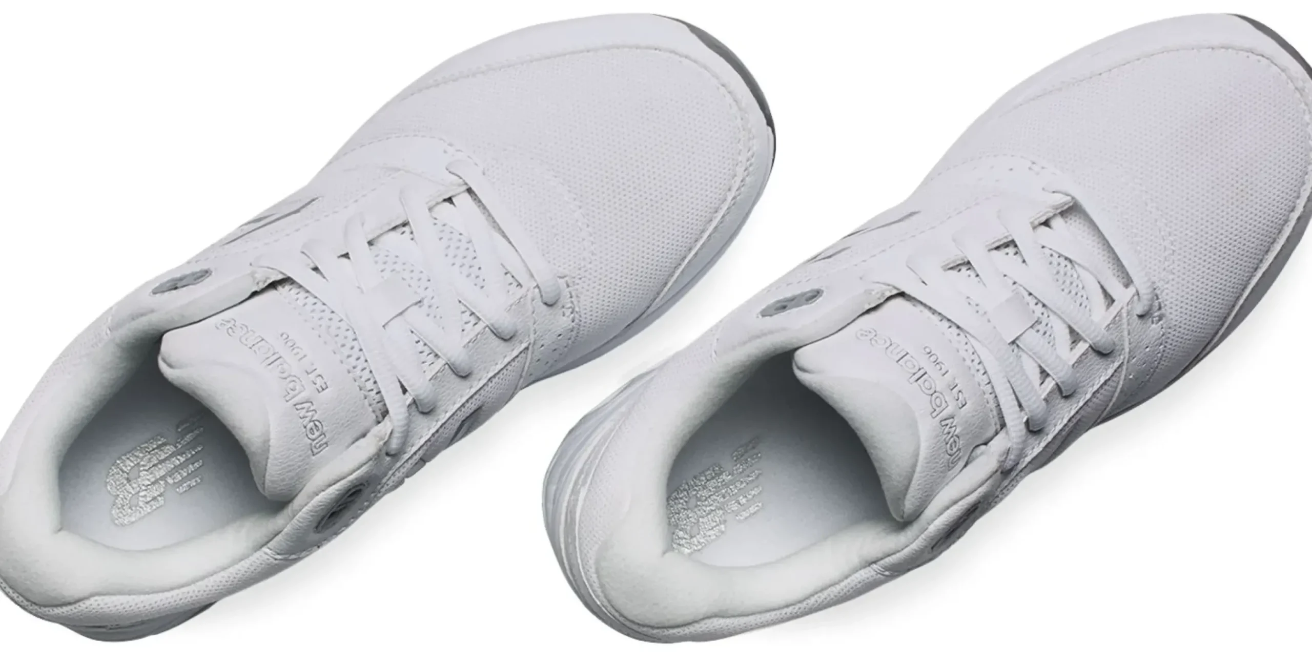 Sale New Balance Ww928Wb3 White Leather Lace-Up Walking Shoe