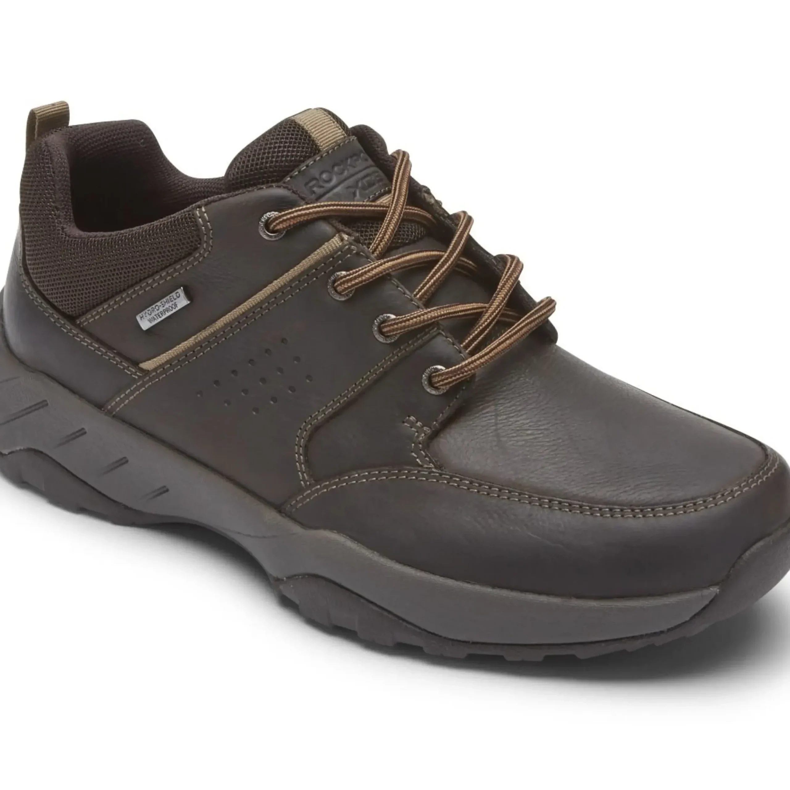 Outlet Rockport Xcs Spruce Peak Brown Waterproof Leather Lace-Up Walking Shoe