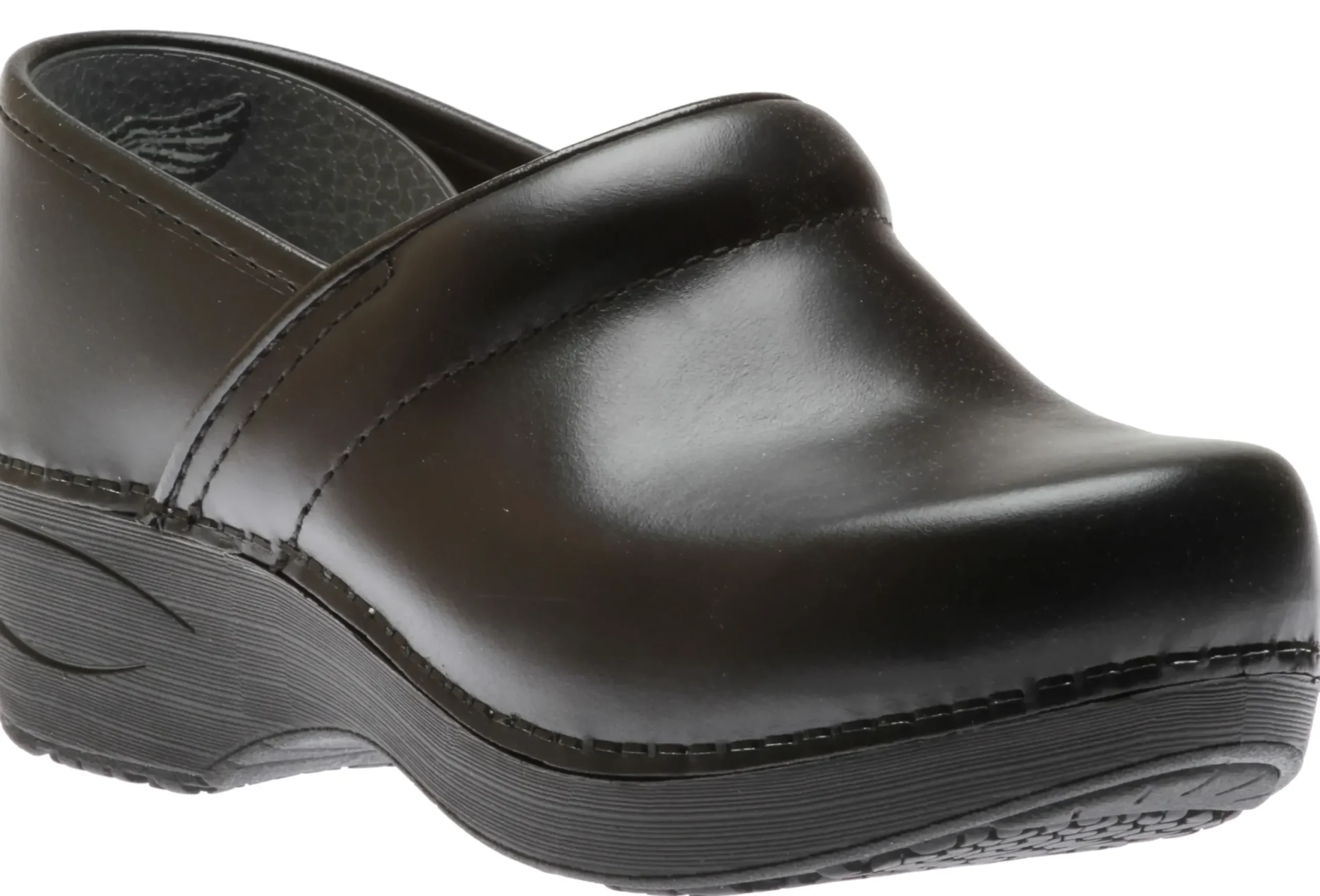 New Dansko Xp 2.0 Black Waterproof Leather Pull Up Clog