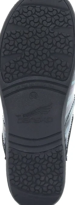 Best Dansko Xp 2.0 Teal Striped Patent Leather Clog