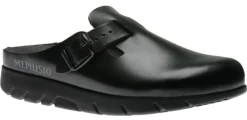 Clearance Mephisto Zaverio Unisex Black Leather Clog