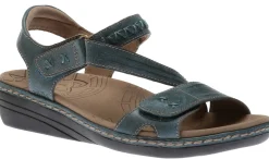 Online Taos Zenith Teal Blue Leather Adjustable Z-Strap Walking Sandal