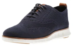 New Cole Haan Zeru00D8Grand Wingtip Oxford Blue Stitchlite