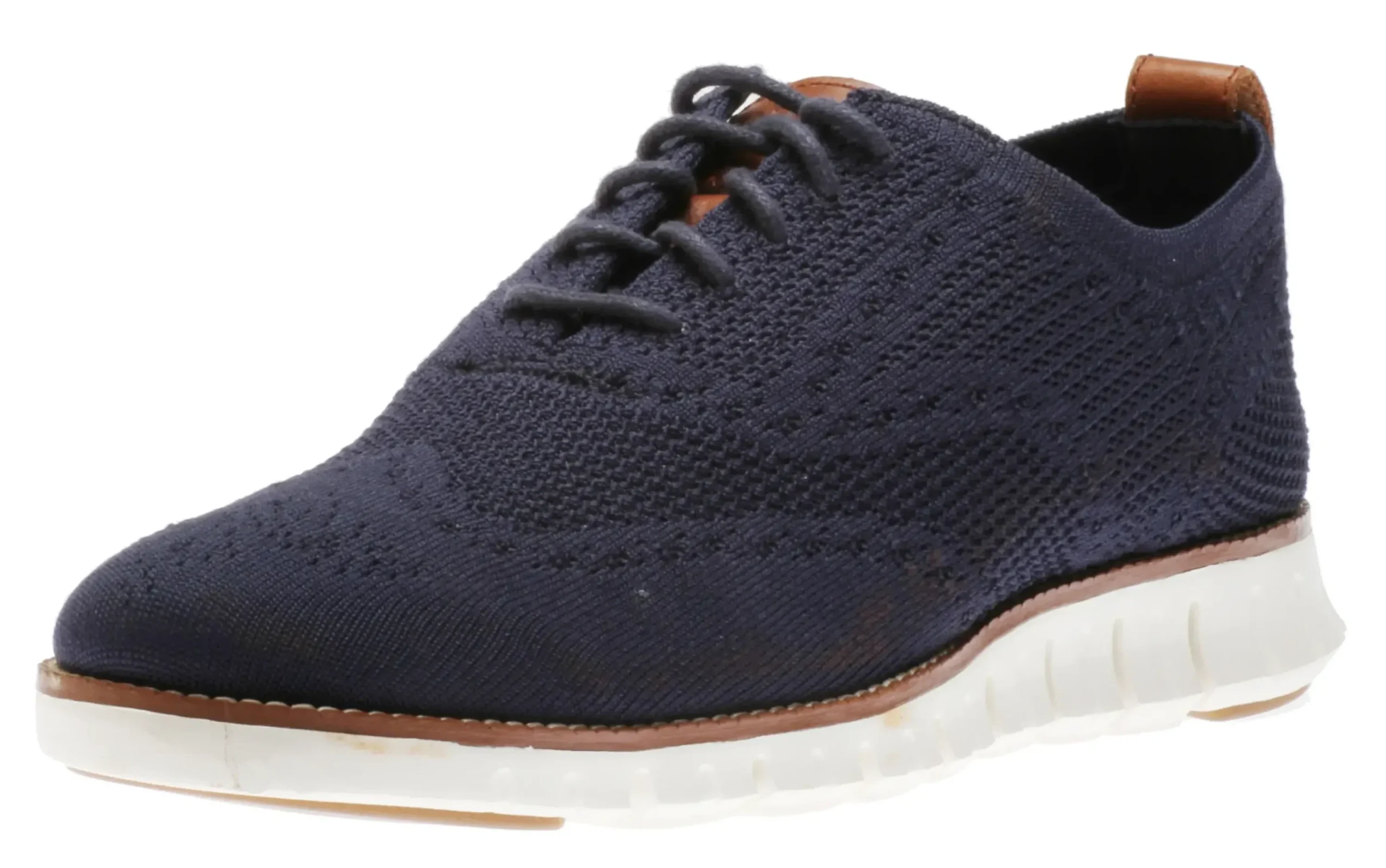 New Cole Haan Zeru00D8Grand Wingtip Oxford Blue Stitchlite