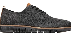 Clearance Cole Haan Zeru00D8Grand Wingtip Oxford Black Magnet Stitchlite