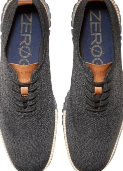 Clearance Cole Haan Zeru00D8Grand Wingtip Oxford Black Magnet Stitchlite